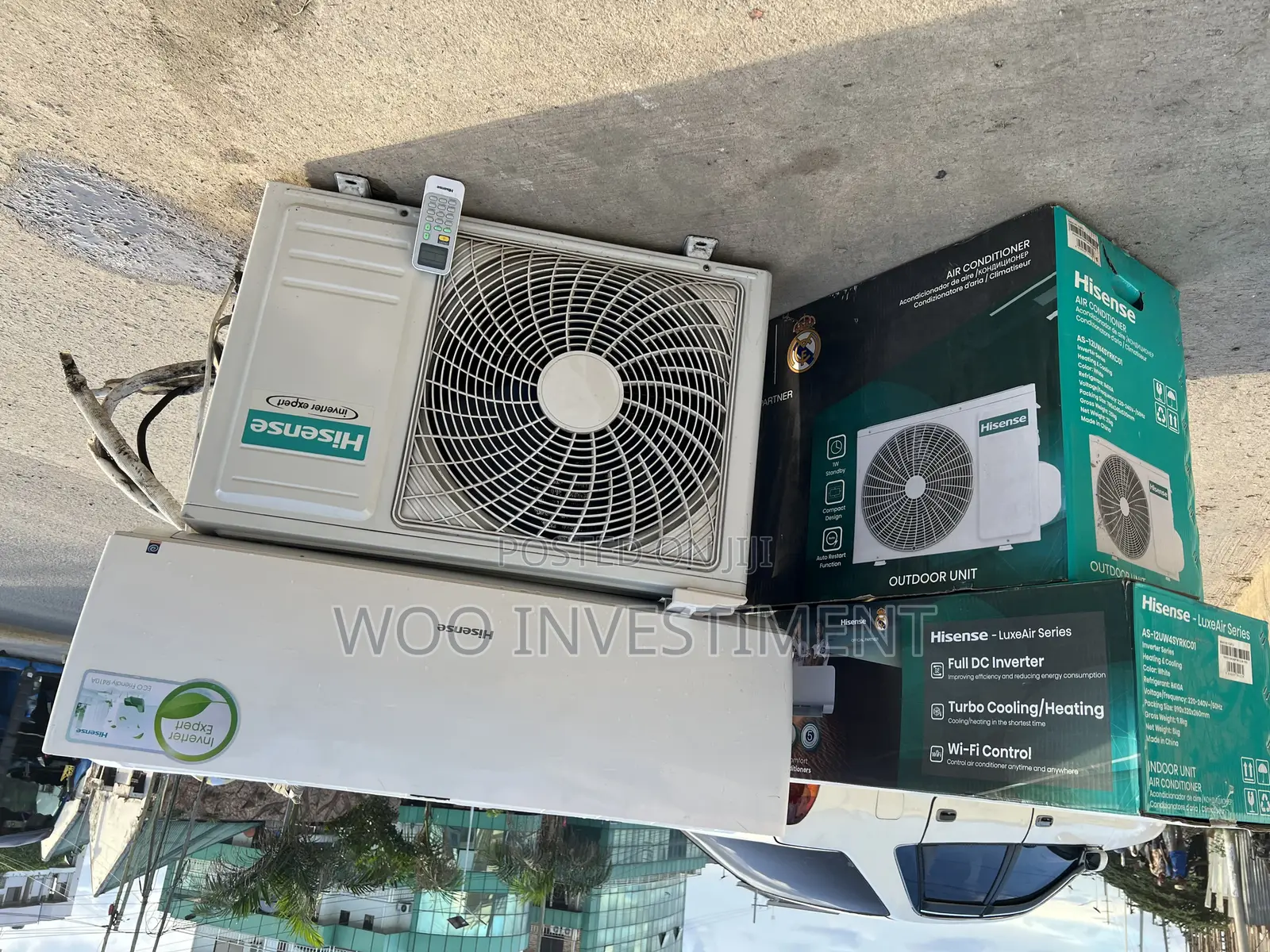 Hisense Air Condition Kali Sana Used Clean Sana Inverter Btu 18,000
