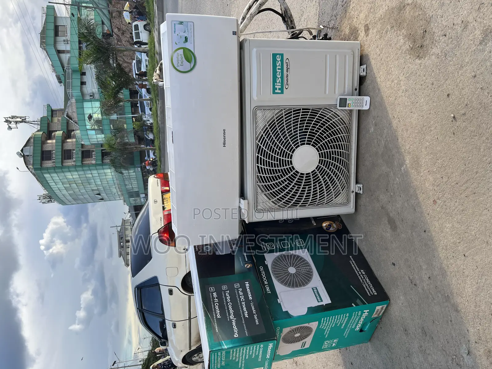 Hisense Air Condition Kali Sana Used Clean Sana Inverter Btu 18,000