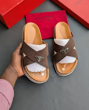 Men's Sandals Prada New Design Material Suede