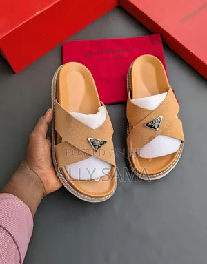 Men's Sandals Prada New Design Material Suede