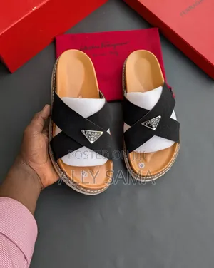 Men's Sandals Prada New Design Material Suede