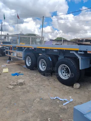 Flatbed Trailer With Leaf Spring