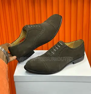 John Foster Shoes Collection Suede Brogue Shoes Available