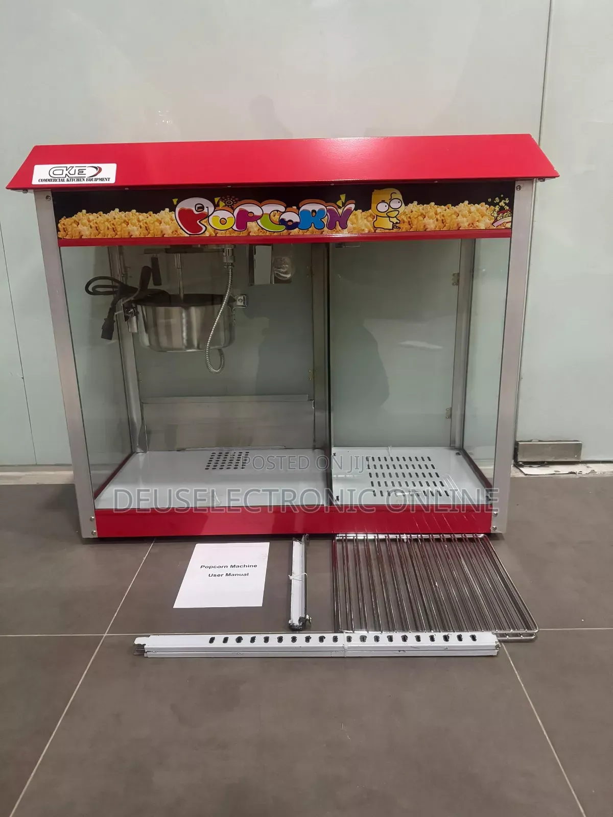 Popcorn Machine Kubwa Yenye Showcase *