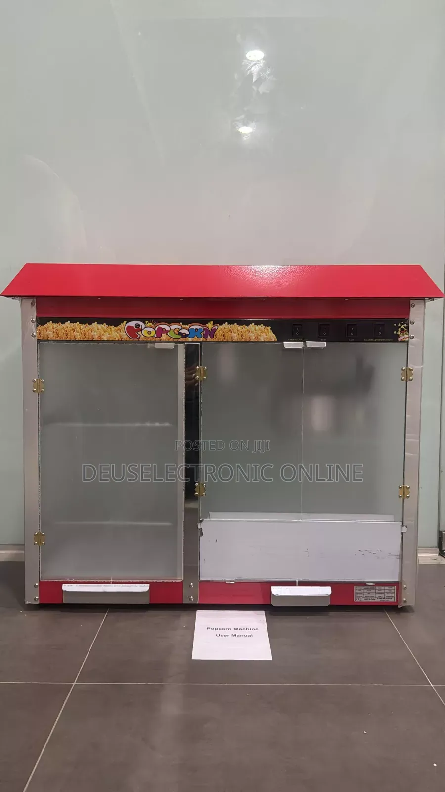 Popcorn Machine Kubwa Yenye Showcase *