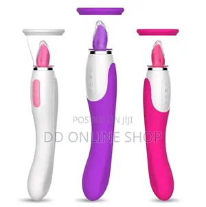 Tongue Lick and Suck Vibrator Female Masturbation Shock Toy.