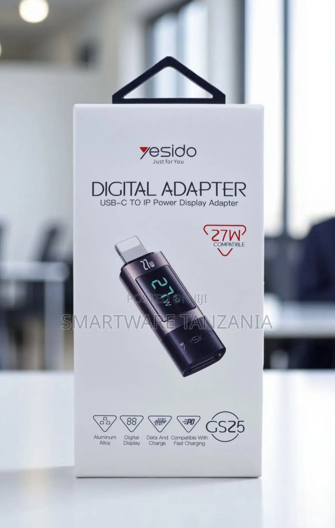 Yesido Gs25 Usb-C to Lightning Digital Adapter 27w Display