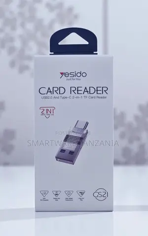 Yesido Gs21 2 In 1 Usb Type-c Tf Card Reader Drive Free