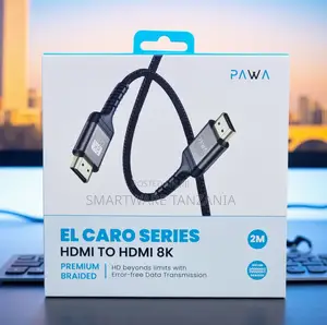 Pawa El Caro Hdmi Cable 2m Braided Gold Plated Uhd
