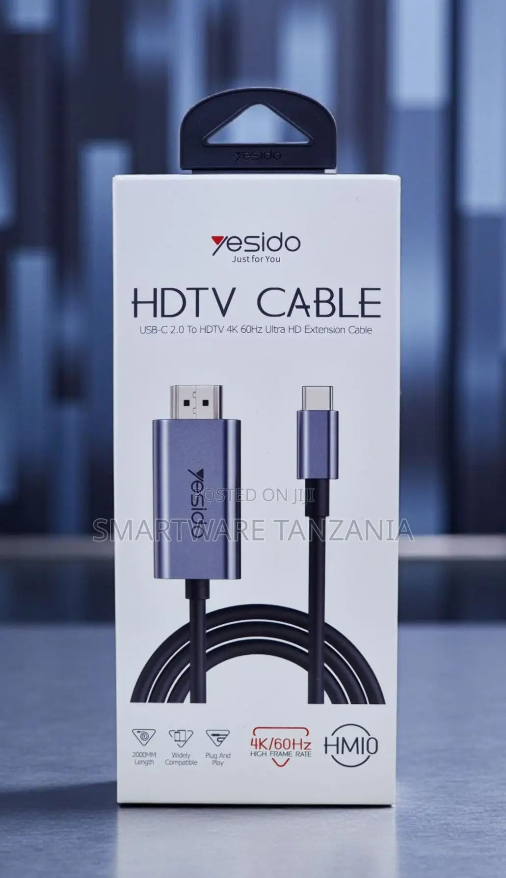 Yesido Hm10 Usb-c To Hdmi Cable 60hz 2m Wide Compatible
