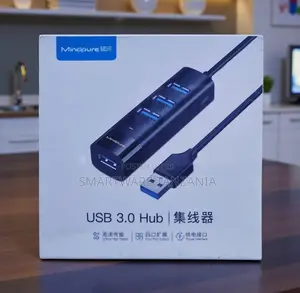 Mindpure Usb 3.0 Hub 4 Ports 5gbps Slim Bar Power Interface