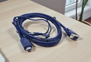 Hdmi To Vga Cable With Usb Power 3.5mm Audio Blue Lead