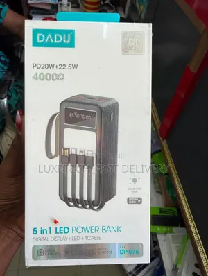 Dadu 5-in-1 Led Power Bank 40,000mah Original