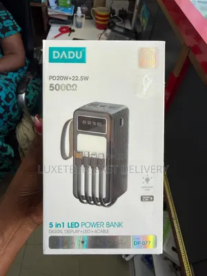 Dadu 5-in-1 Led Power Bank 50,000mah - Original