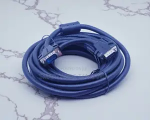 Vga Male To Male Monitor Cable Ferrite Core Long Blue Lead