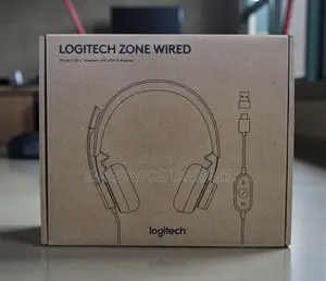 Logitech Zone Wired Usb-c Headset Usb-a Adapter Mic Control