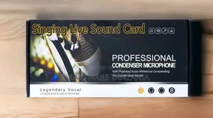 Legendary Vocal Condenser Microphone Singing Live Sound Card