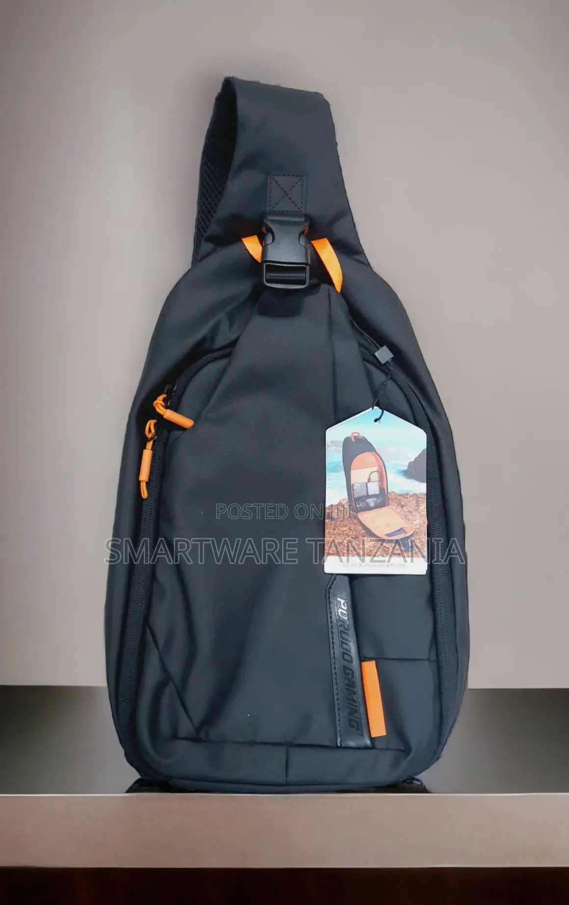 Porodo Gaming Sling Bag Waterproof Crossbody Bag For Travel