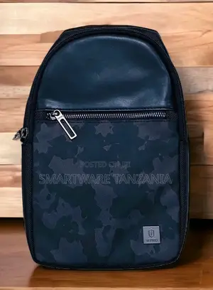 Wiwu Camo Sling Backpack Leather Pu Casual Shoulder Bag