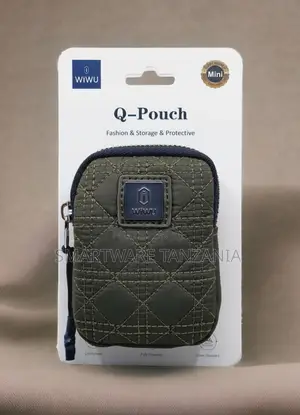Wiwu Q-pouch Mini Quilted Green Storage Pouch Water Resistant