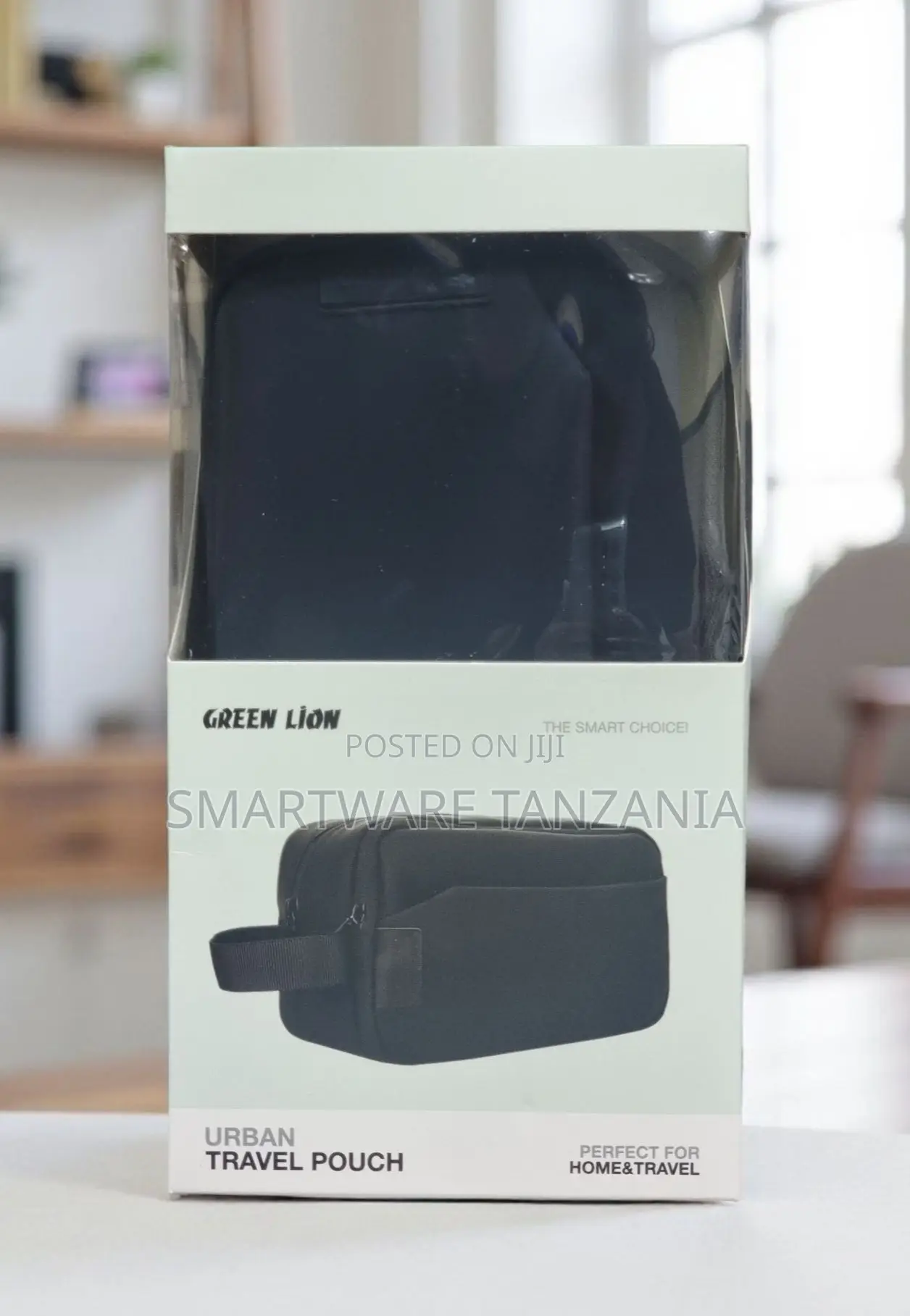 Green Lion Urban Travel Pouch - Matte Black Daily Organizer