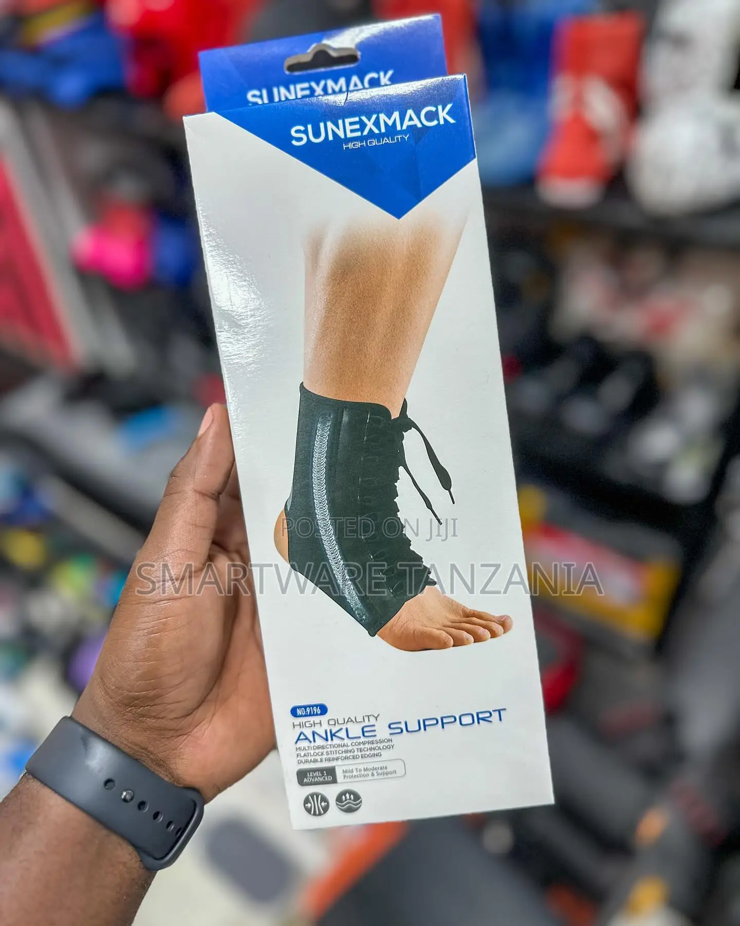 Sunexmack 9196 Ankle Support Lace Up Brace Multi Compression