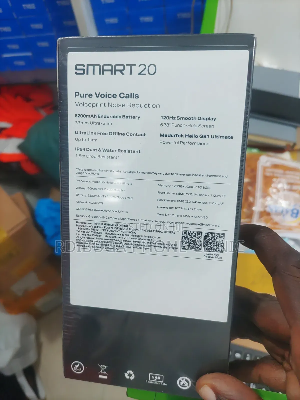 New Infinix Smart 20 128 GB Black
