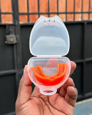 Orange Sports Mouthguard Boil Bite With Case Boxing Mma