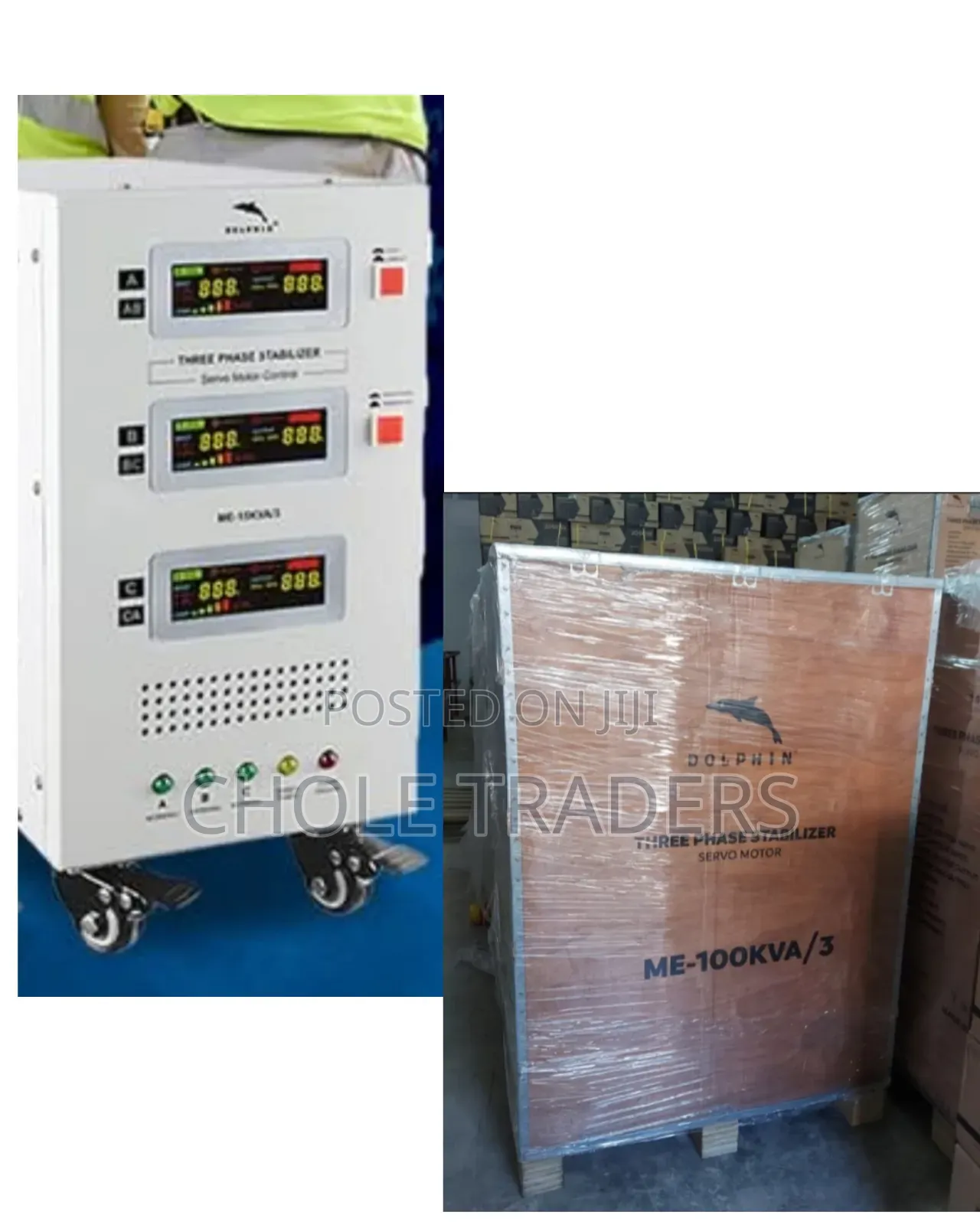 100kva Dolphin Three-Phase Digital Servo Motor Voltage Stabilizer