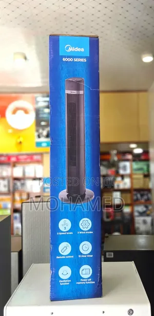 Midea Tower Fan 6000 Series – Remote Control, Powerful Cooling
