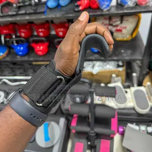 Gym Hook Grips With Padded Wrist Strap For Heavy Lifts