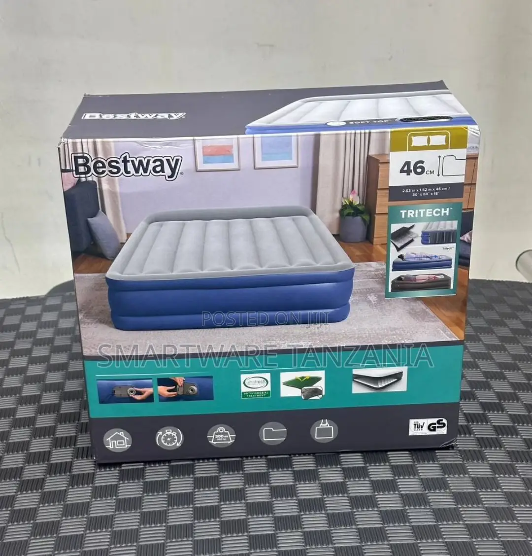 Bestway Tritech Inflatable Air Mattress 46cm Queen Size