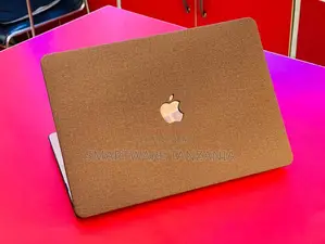 Macbook Hard Case With Brown Fabric Texture Finish Cover