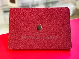 Macbook Hard Case Red Glitter Sparkle Finish Snap Cover
