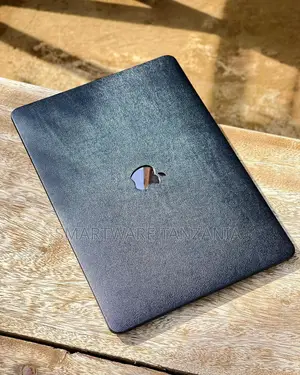 Macbook Hard Case Black Leather Texture Sleek Matte Cover