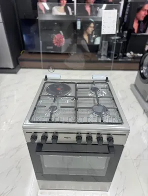 Von Cooker 3 Gas + 1 Electric Hotplate With Electric Oven 60x55cm