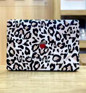 Macbook Hard Case White Leopard Print Pattern Bold Cover