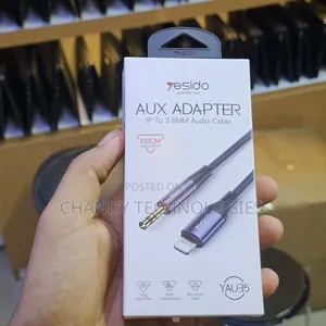 Yesido Yau35, a 100cm Lightning to 3.5mm Aux Audio Adapter Cable.