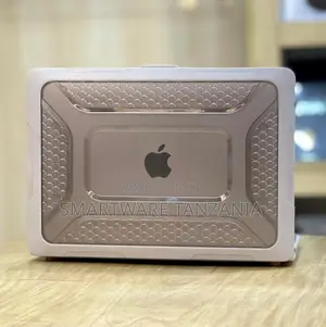 Macbook Rugged Case Honeycomb Clear Shell White Frame