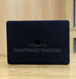 Macbook Hard Case Black Pebbled Grain Texture Matte Cover