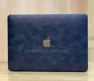 Macbook Hard Case Dark Navy Blue Leather Finish Cover