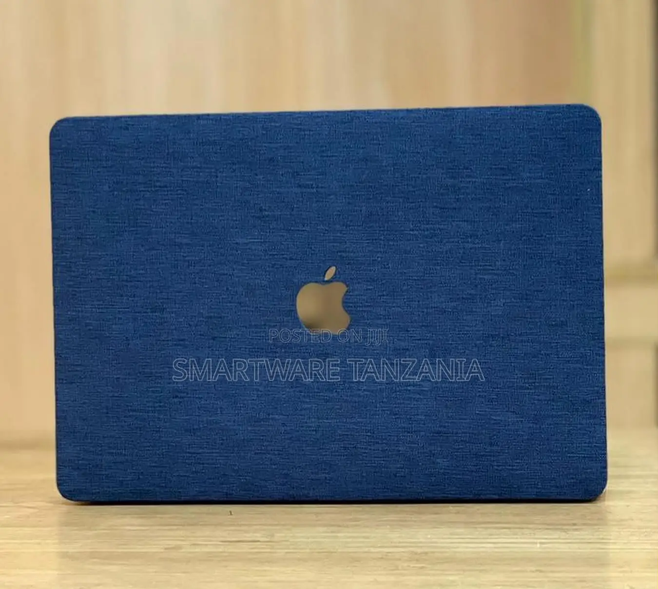 Macbook Hard Case Royal Blue Fabric Texture Woven Cover