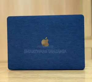 Macbook Hard Case Royal Blue Fabric Texture Woven Cover