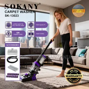 Sokany Sk-13023 Carpet Washer 2000w Purple 2-in-1 Floor