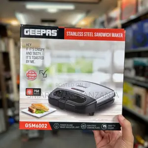 Geepas Gsm6002 750w Stainless Steel Sandwich Maker Grill