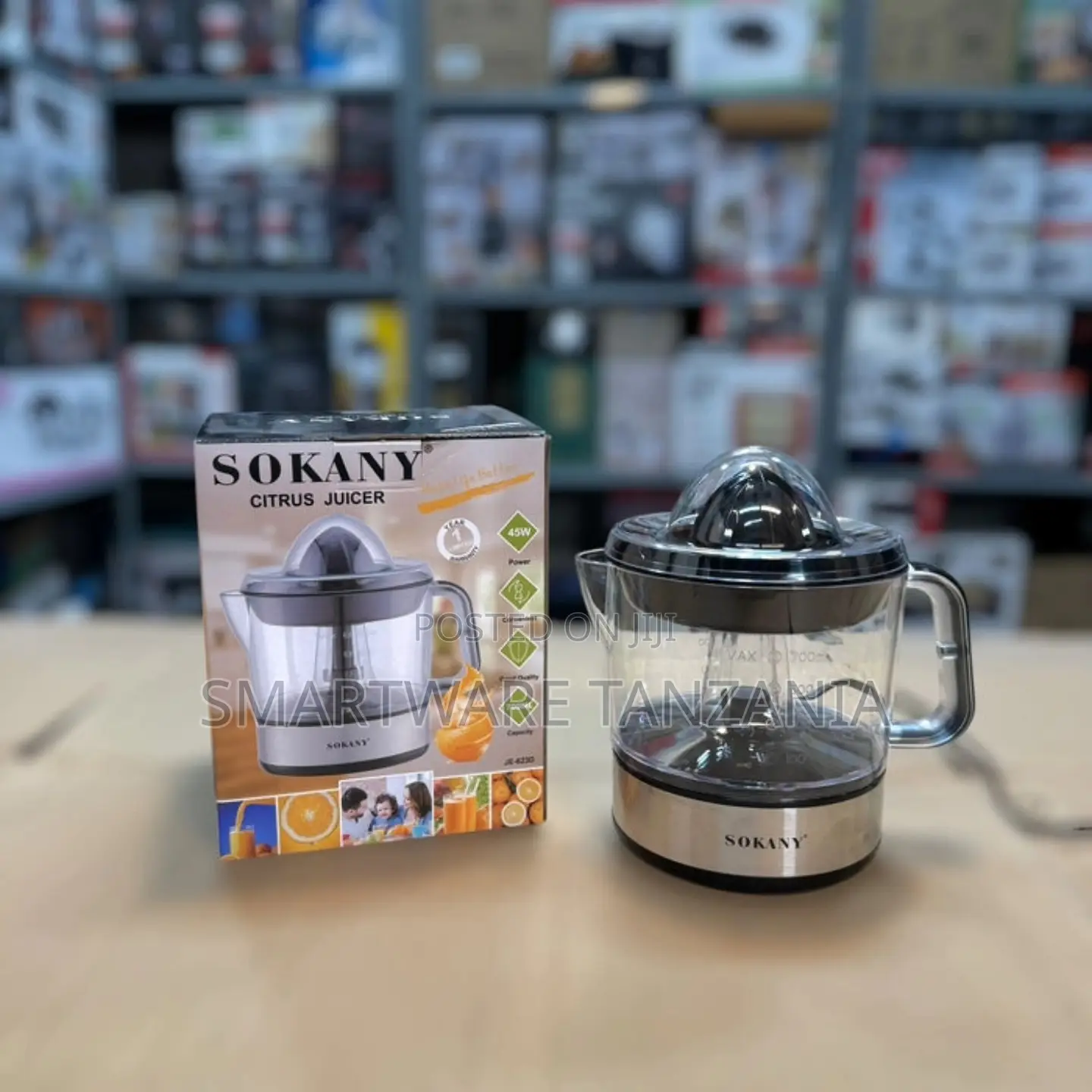 Sokany Je-6230 Electric Citrus Juicer 45w 700ml Capacity