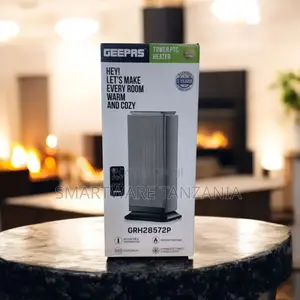 Geepas Grh28572p Tower Ptc Heater Led Display Remote 2000w