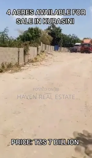 4 Acres Plot for Sale at Kurasini