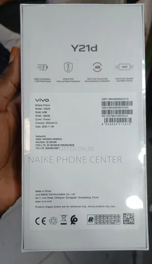 New Vivo Y21d 128 GB Green