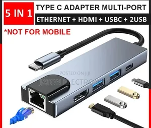 Type C Adapter Multi Port 5 in 1